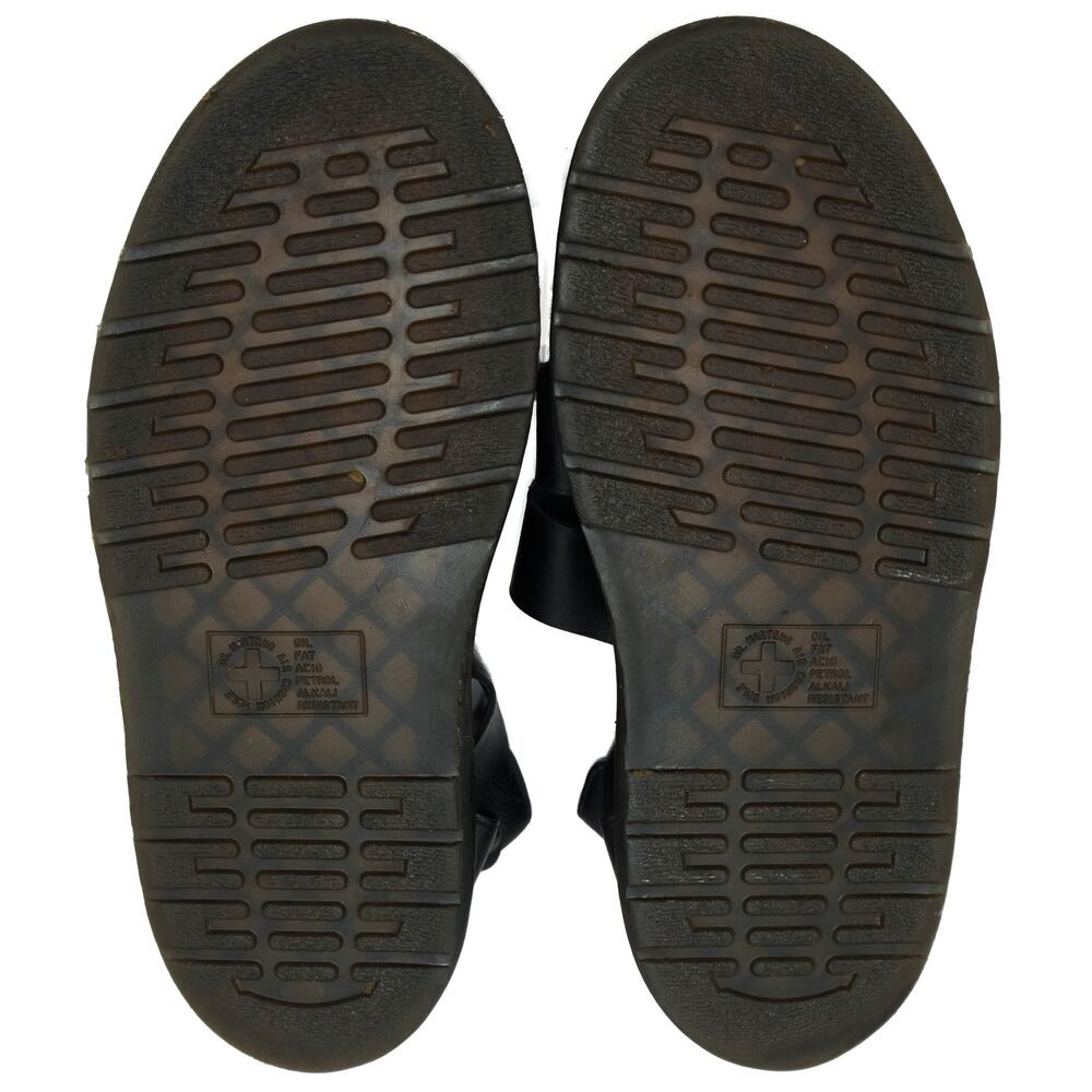 Dr. Marten Black Leather Clarissa Sandals Size 10 - Picture 8 of 12
